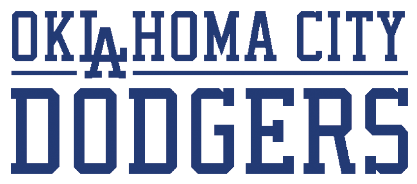 Oklahoma City Dodgers 2015-Pres Wordmark Logo 3 iron on paper